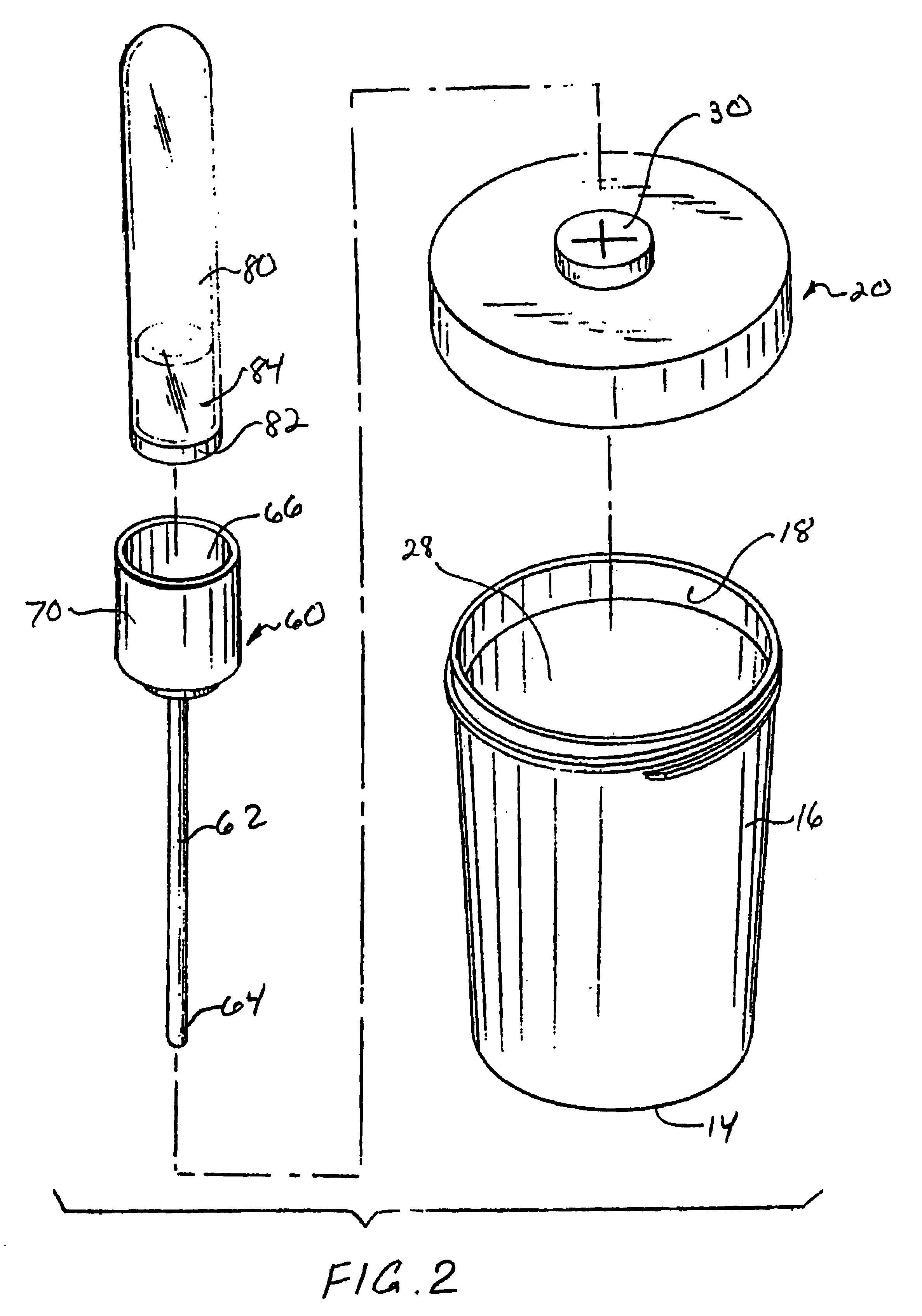 Liquid specimen collection system