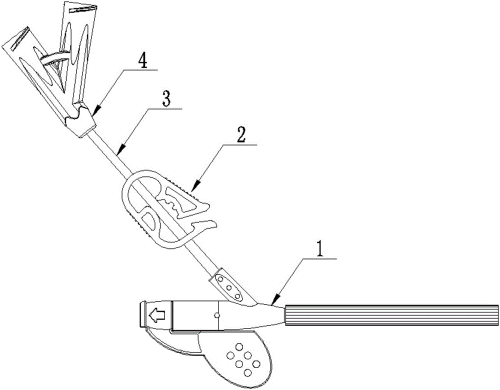 Pulse type positive-pressure single hand clamp remaining needle