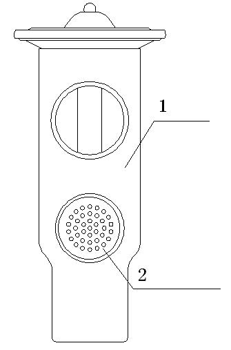 Structure for preventing noise and improving heat exchange performance in automotive air-conditioning heating power expansion valve