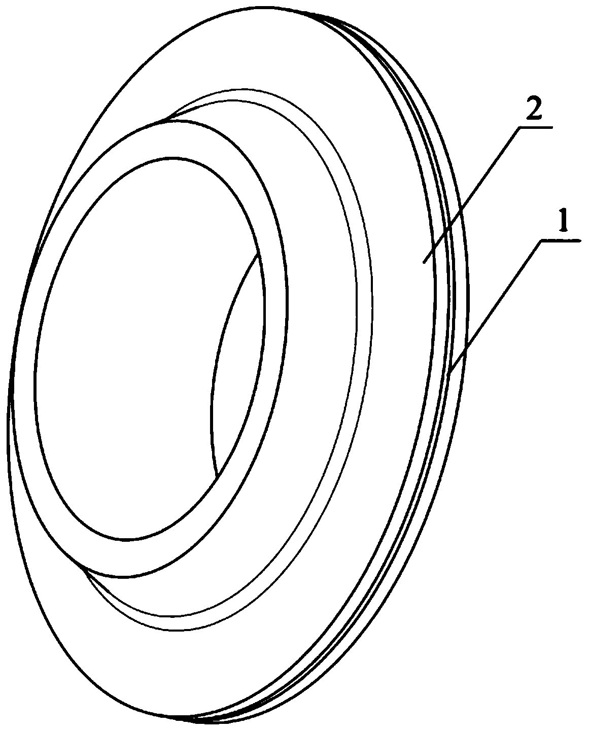 TBM disc cutter with grooved cutter ring outer circumference