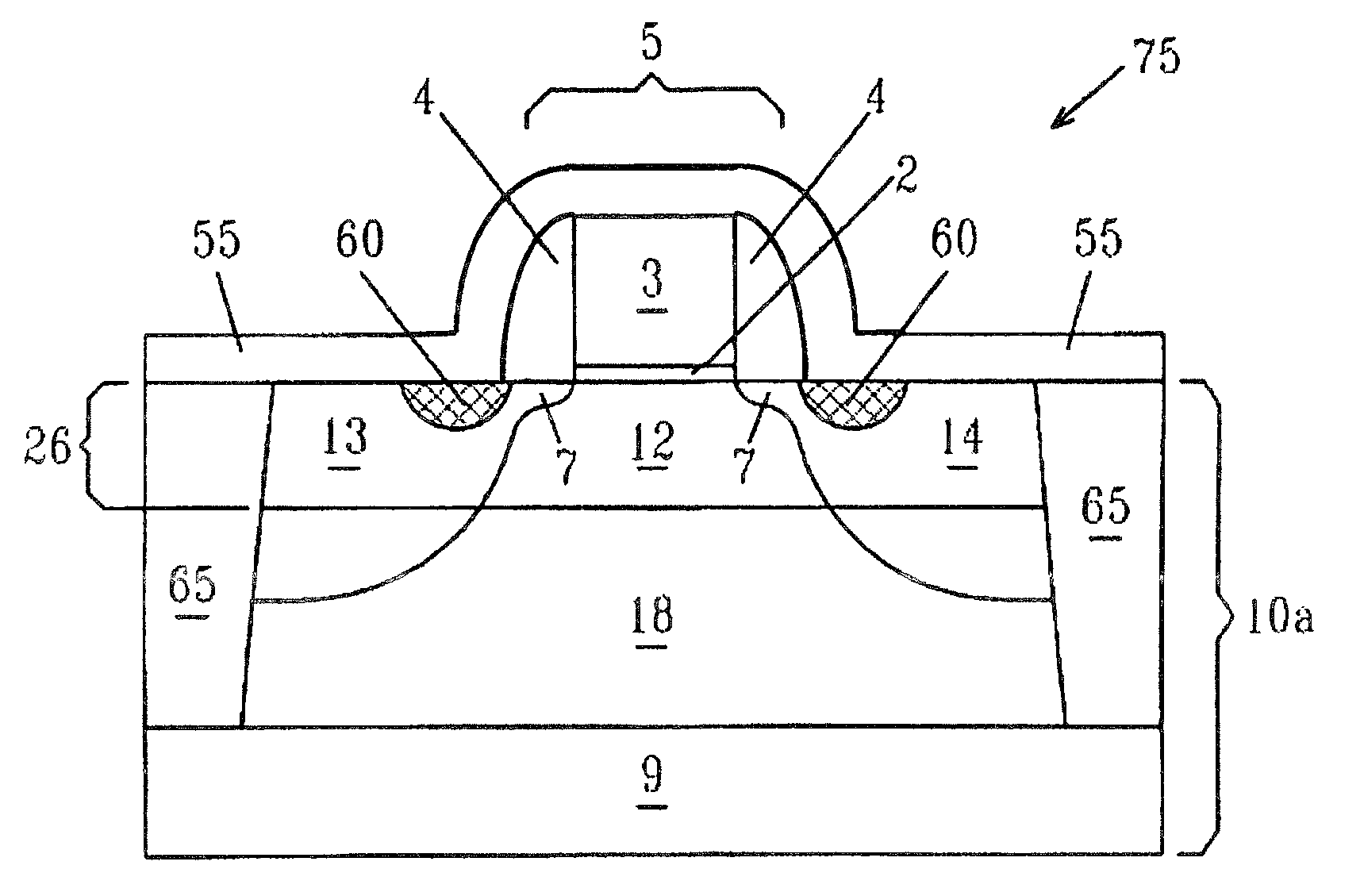 Strained-silicon CMOS device and method