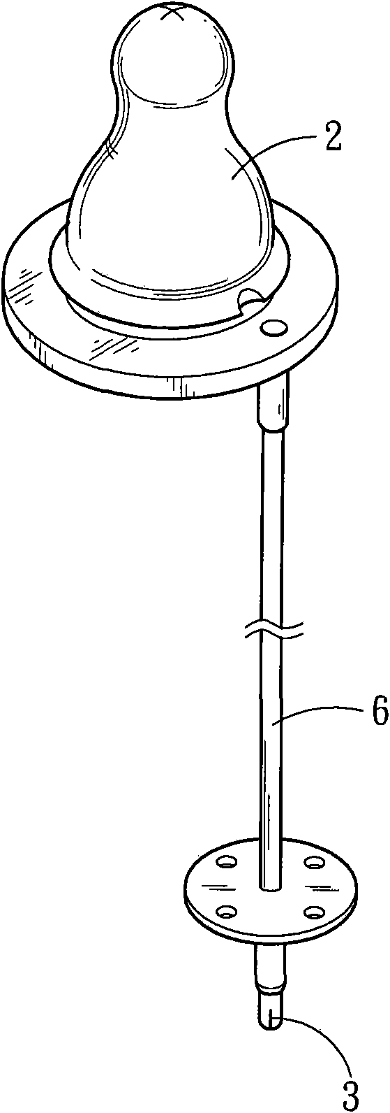 Anti-colic structure of feeding bottle