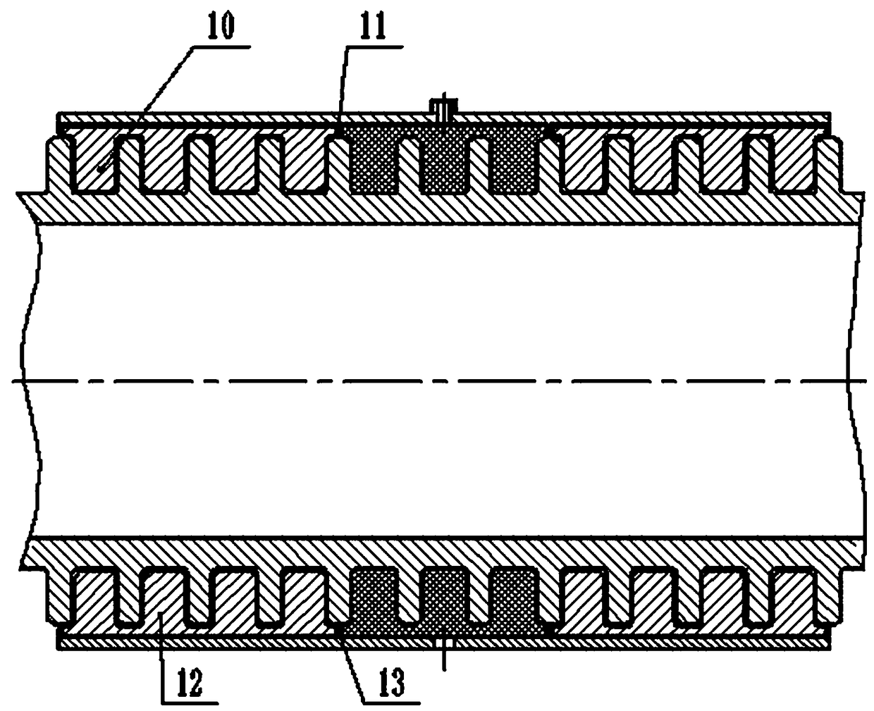 Multi-strengthened steel-plastic composite pipe emergency maintenance device and method