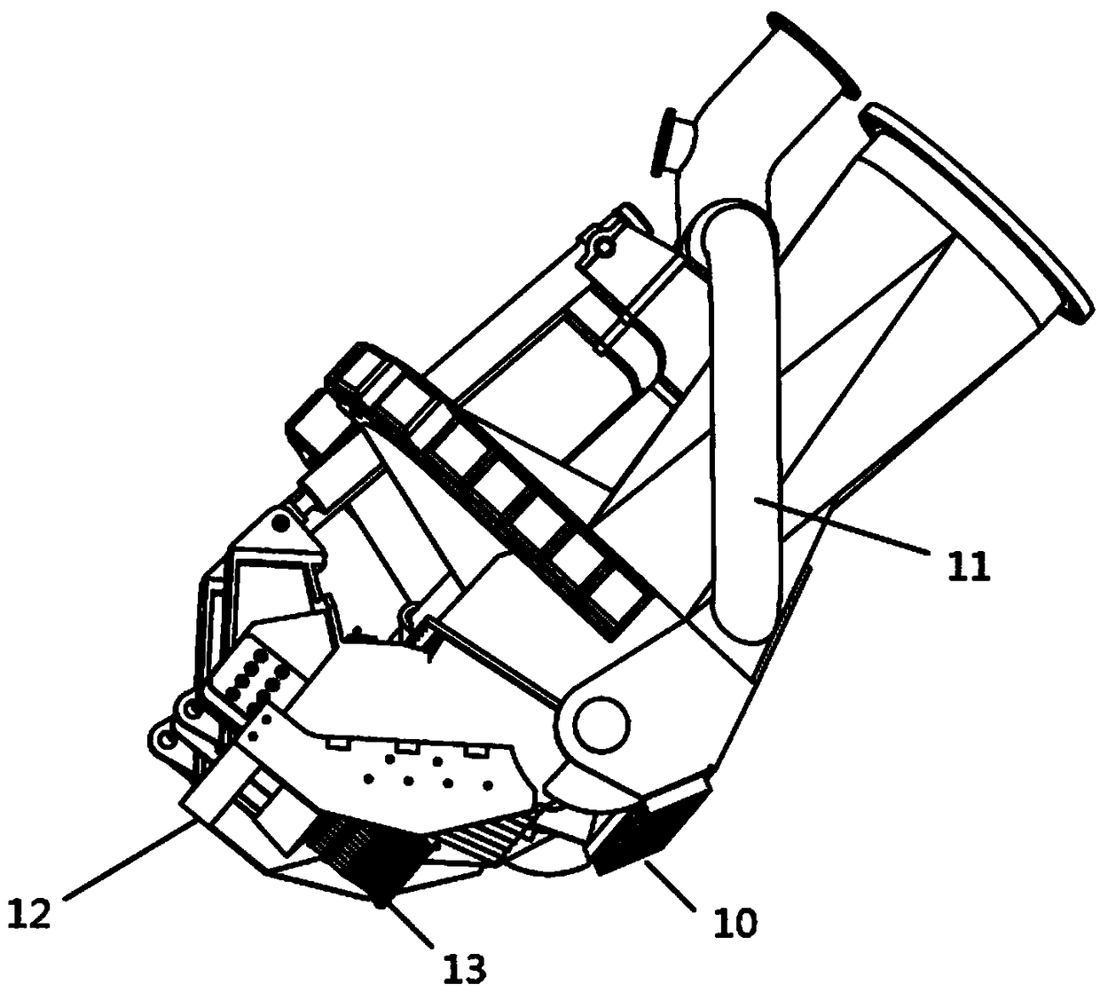 Rake head dredging system, trailing suction hopper dredger and method for reducing digging resistance by rolling friction