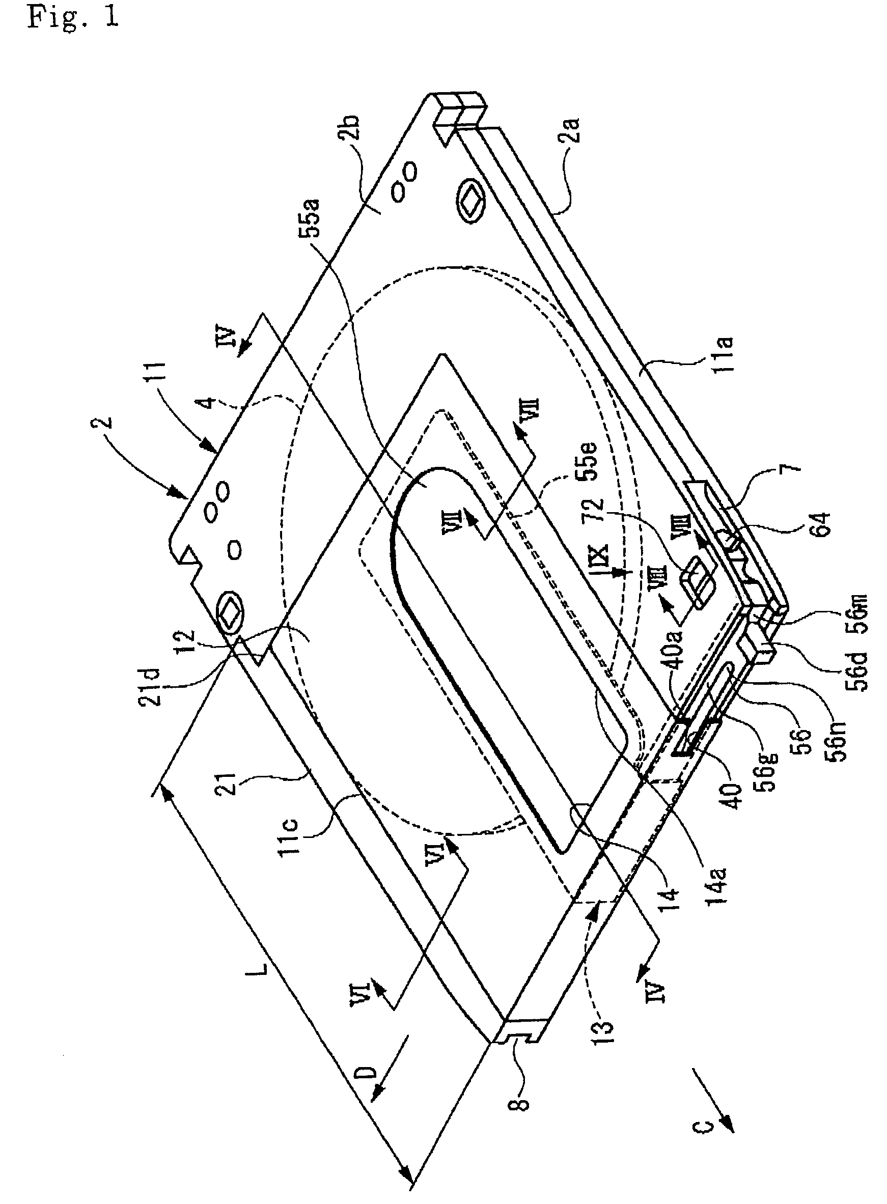 Cartridge for a photosensitive recording medium