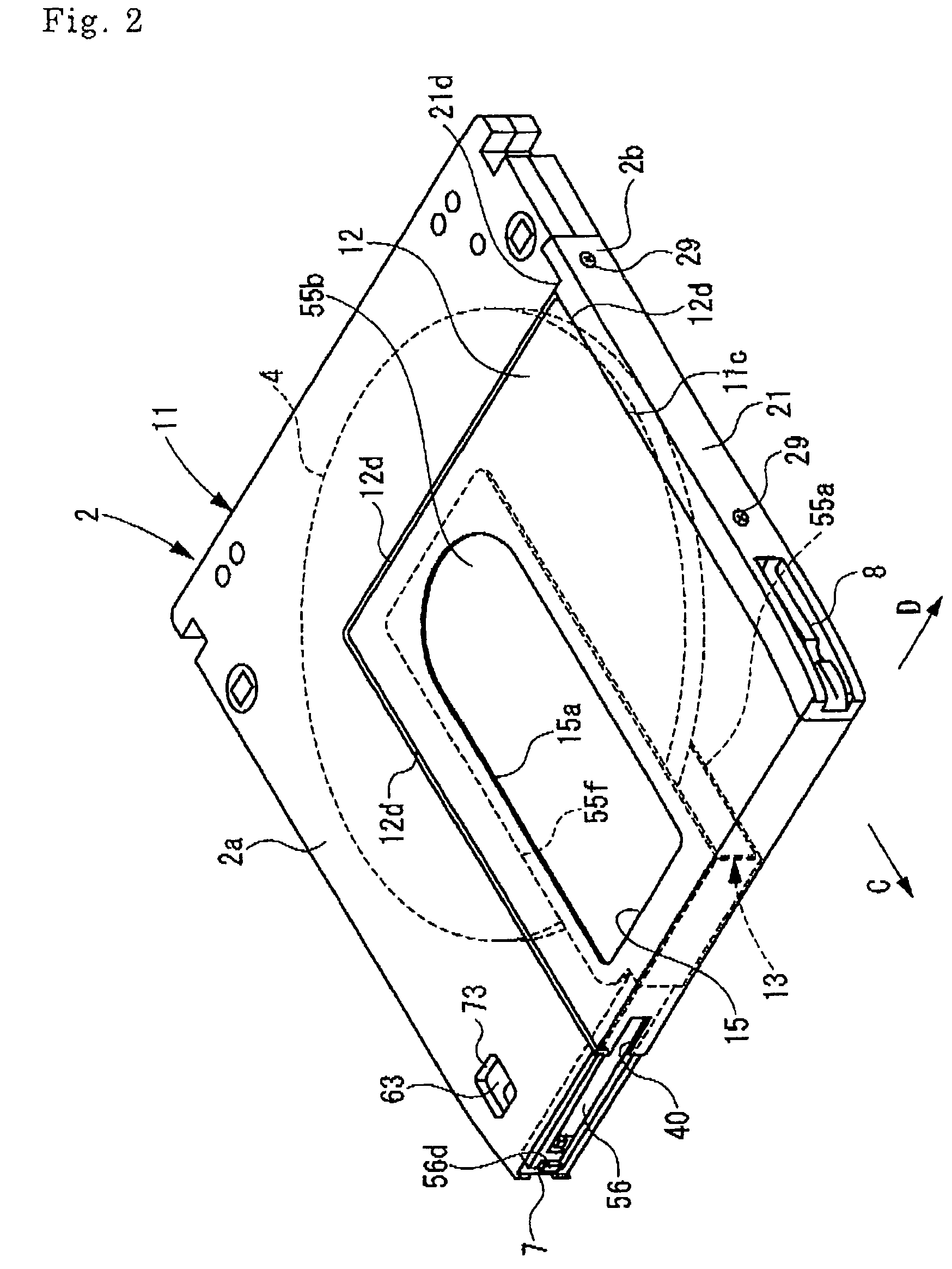 Cartridge for a photosensitive recording medium