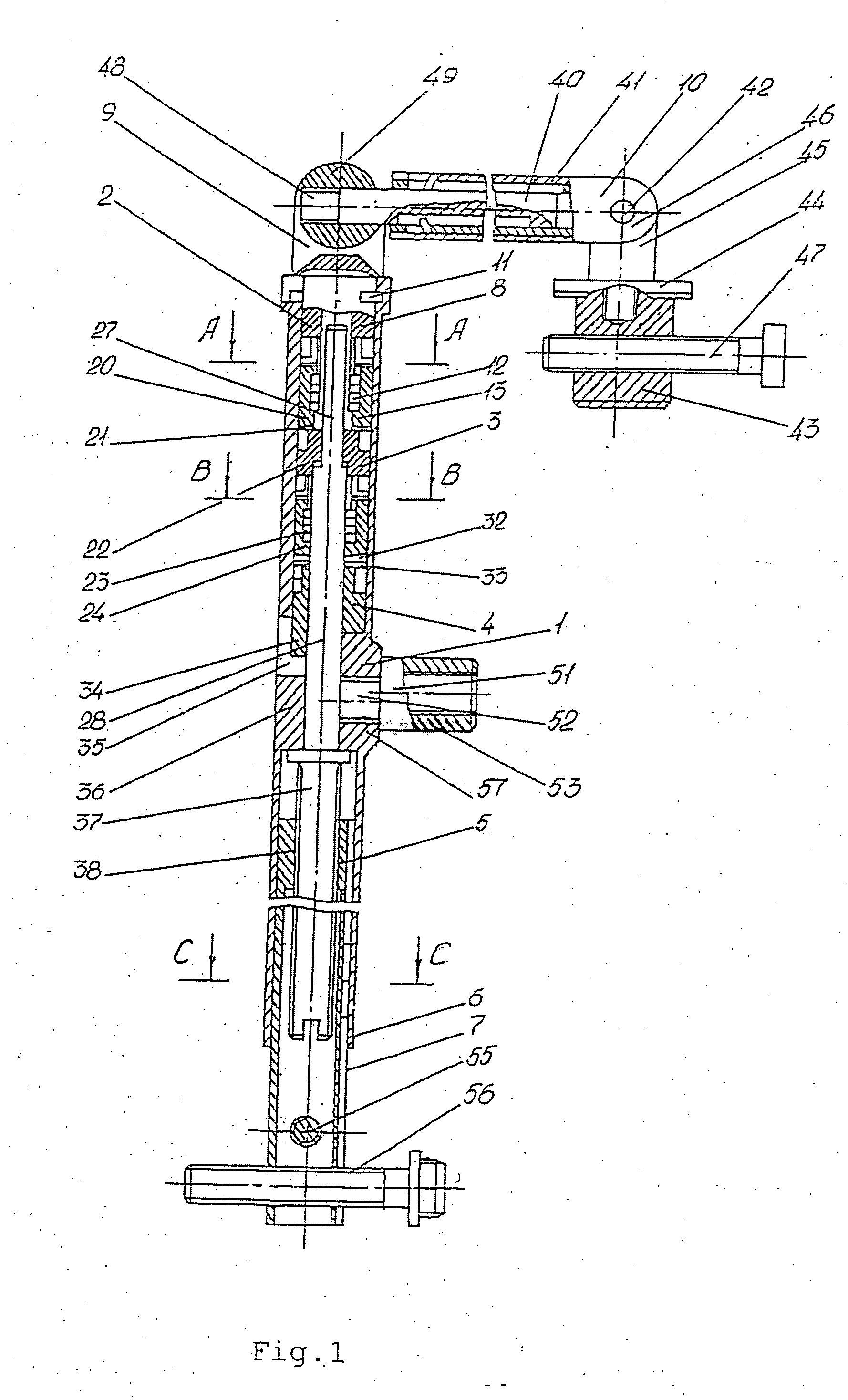 Bliskunov device for elongating long bones