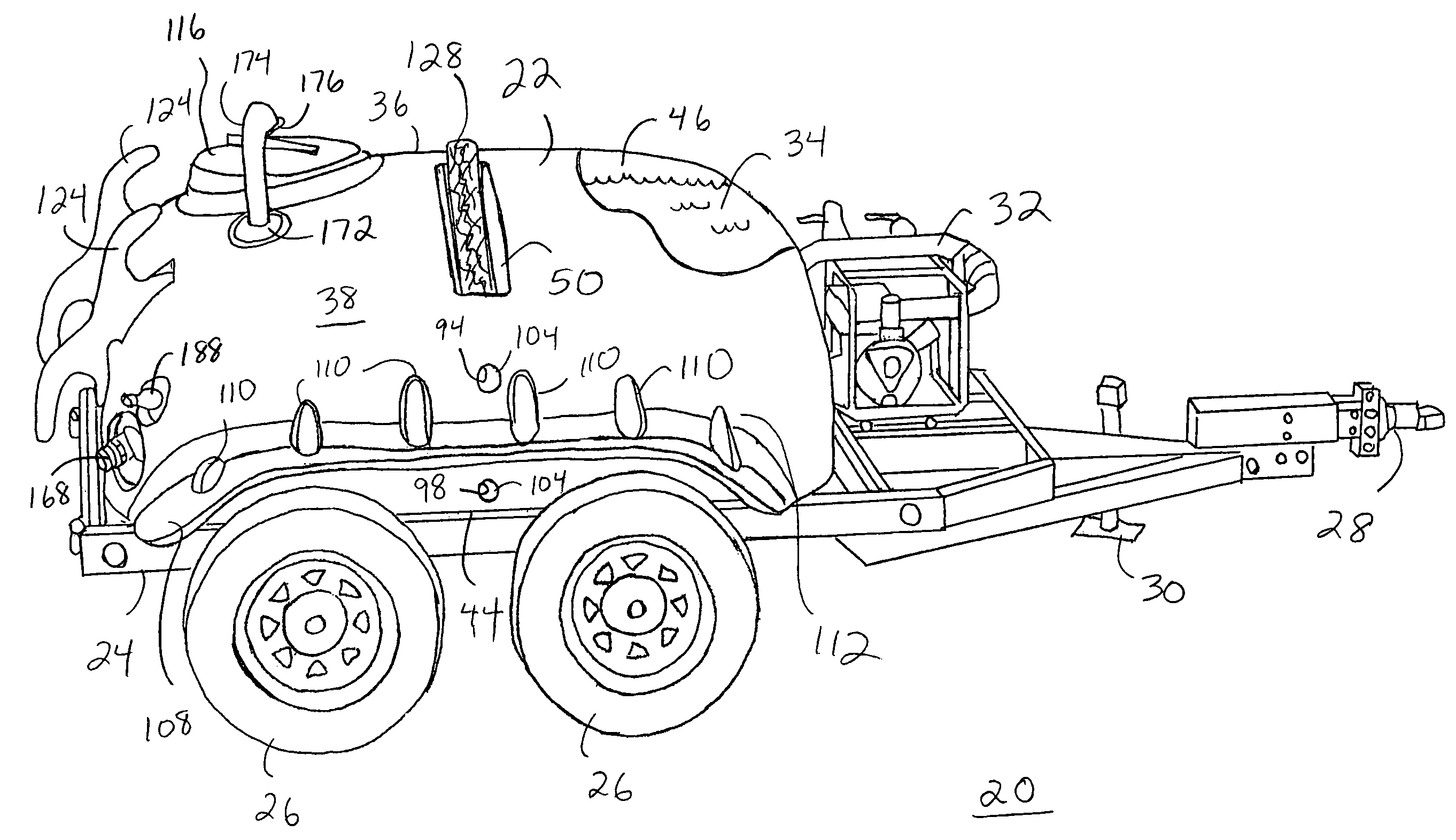 Hollow structure formed by rotational molding and method of manufacturing same