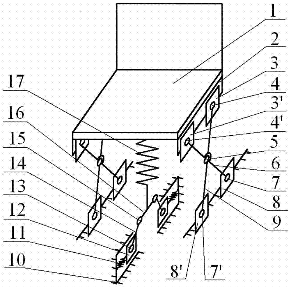 Two-freedom-degree vehicle shock-absorption seat mechanism