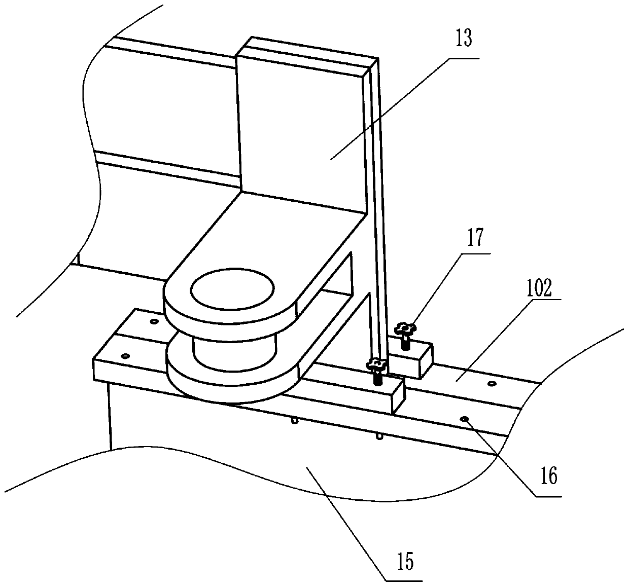 Dual iron plate machining folding device