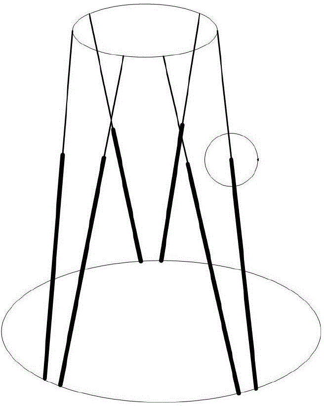 Angle compensation kinematics solving method of one kind of rod end floating type six-freedom-degree parallel robots