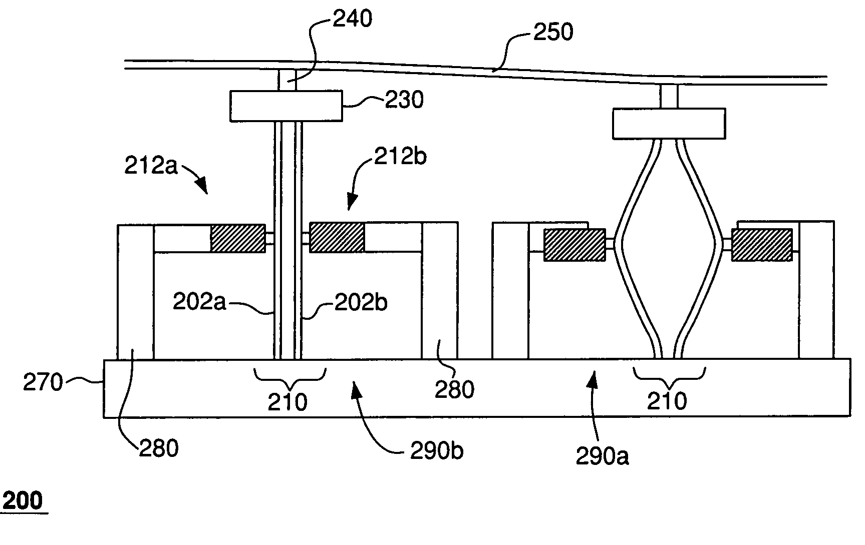 MEMS actuator for piston and tilt motion