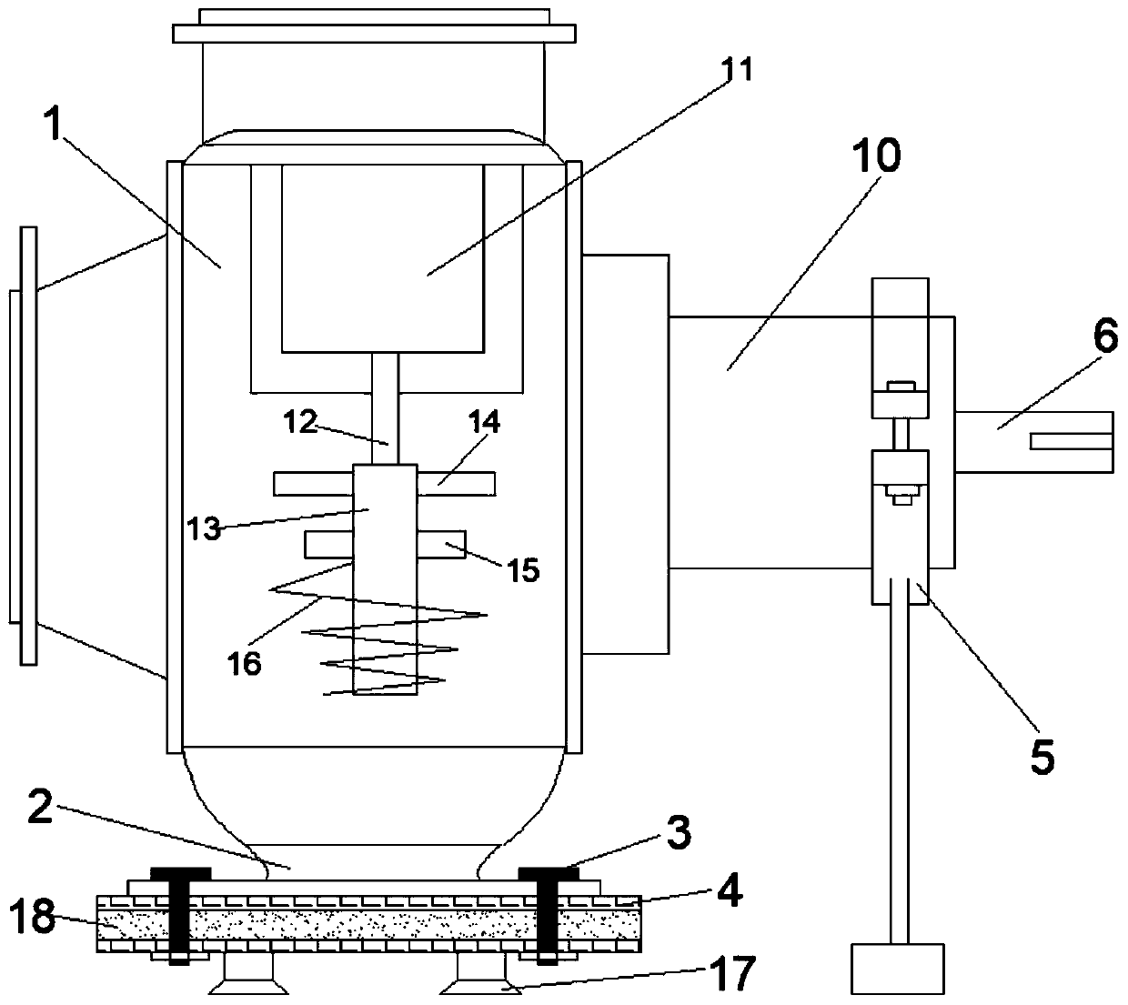 Abrasion-resistant three-dimensional sand suction pump and working method thereof