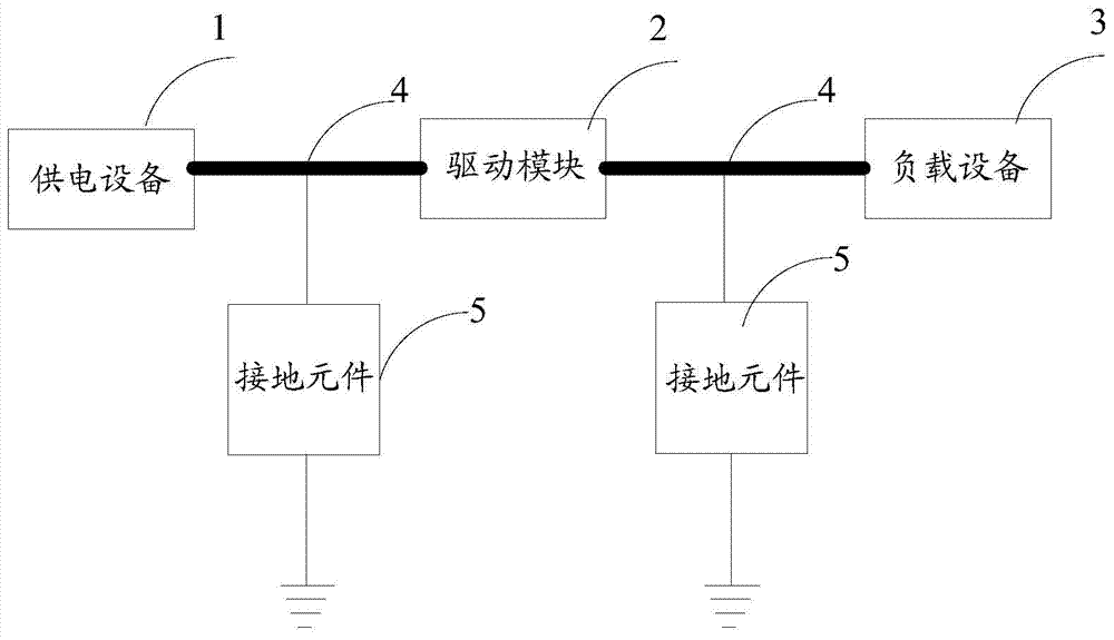 Cable connection structure of power supply system of buried sewage treatment equipment