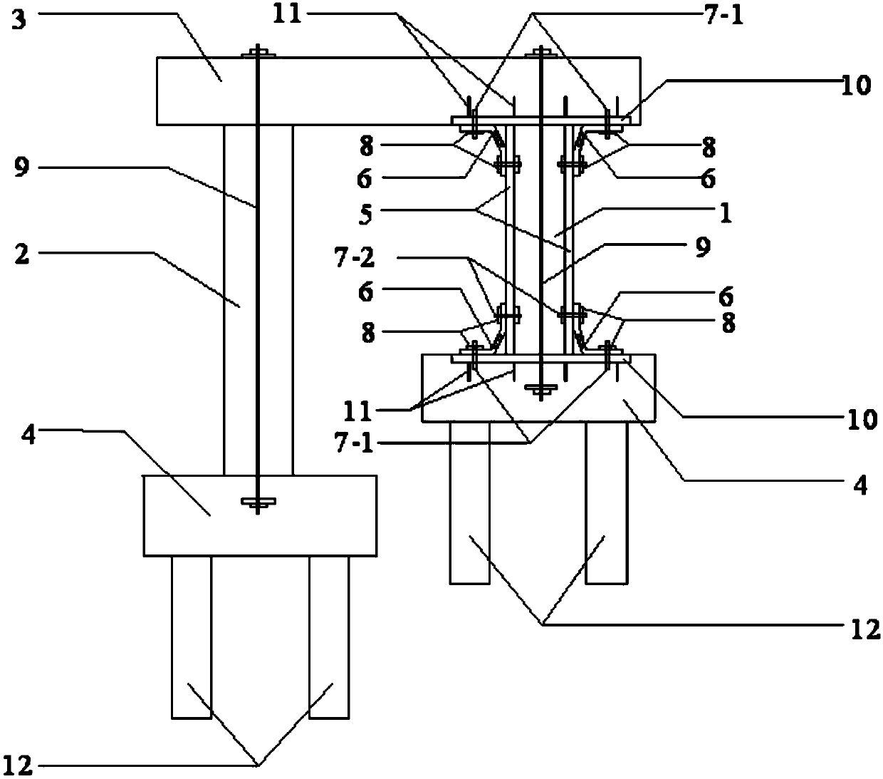 A hybrid anti-seismic system of double-column piers for irregular bridges in mountainous areas