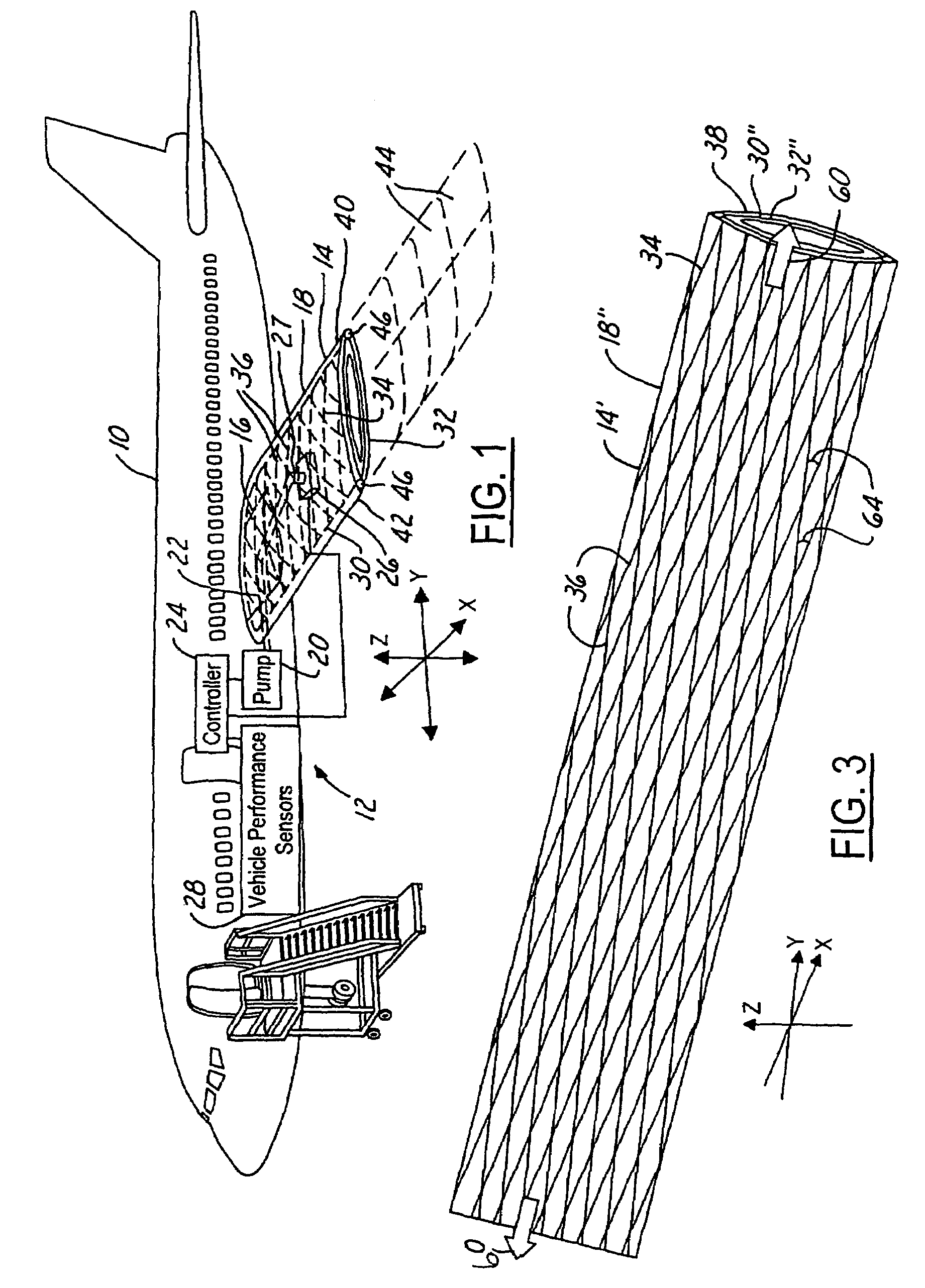 Fiber matrix for a geometric morphing wing