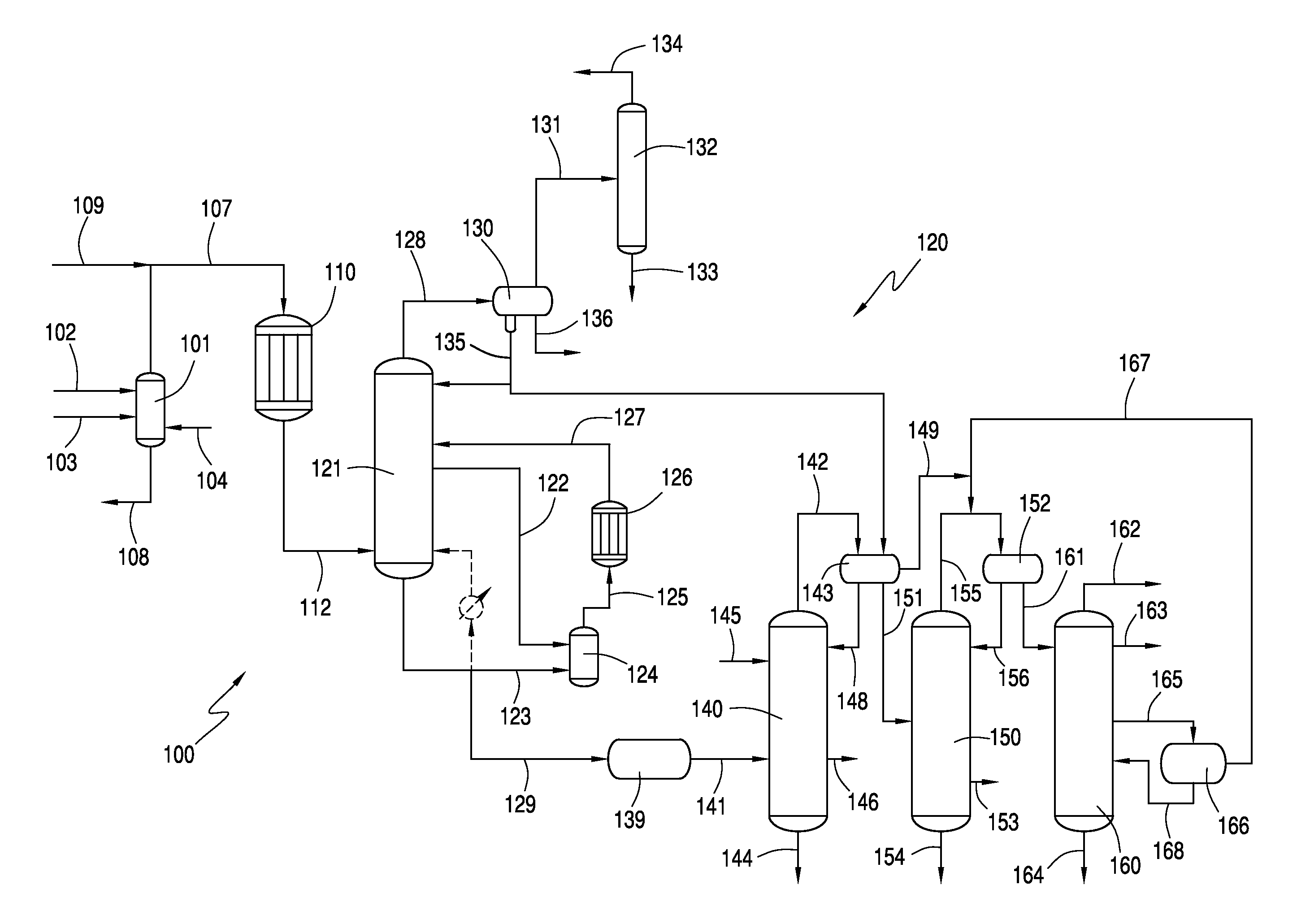 Process for vinyl acetate production having sidecar reactor for predehydrating column