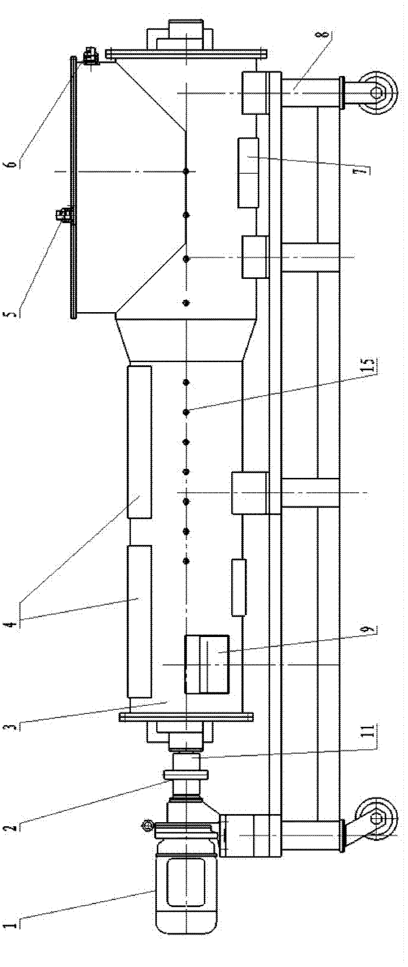 On-line production method and device of composite foamed slurry