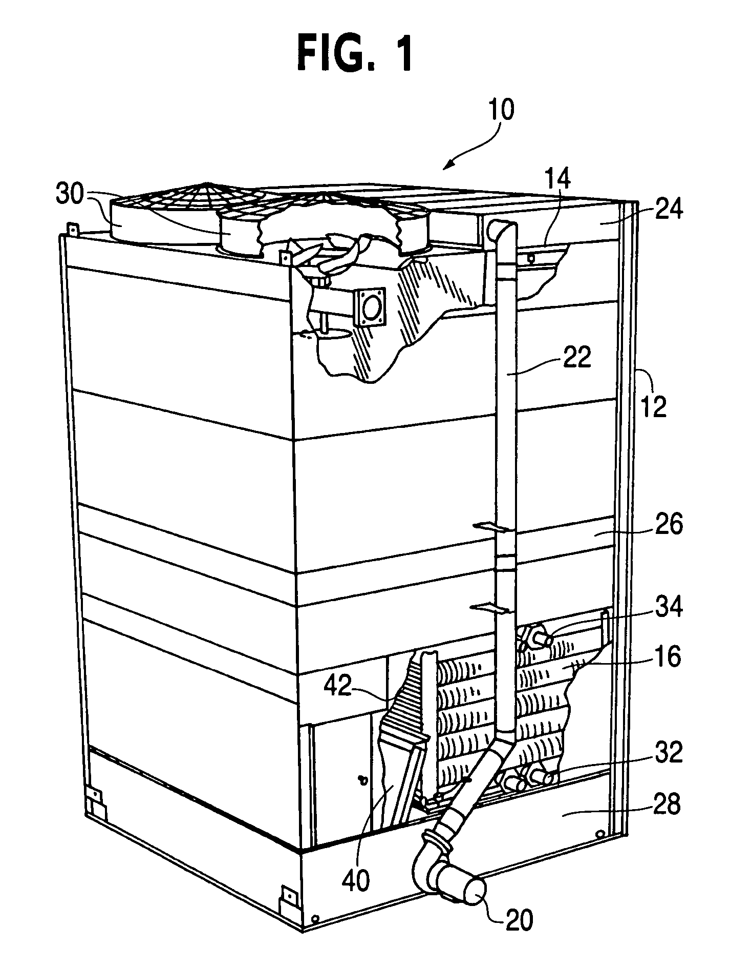 Fluid cooler with evaporative heat exchanger