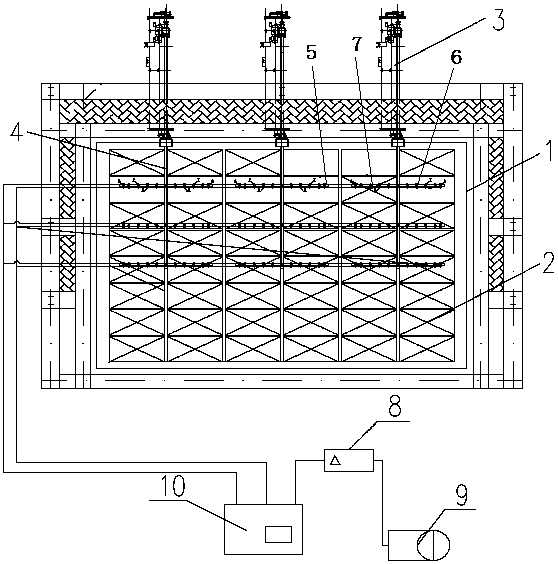 An online regeneration device and method for a denitrification catalyst