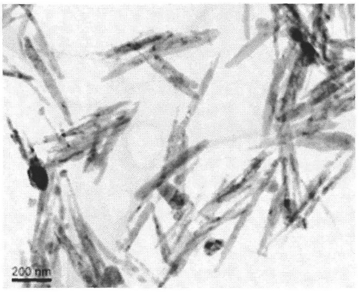 Ferroferric oxide and zinc oxide nuclear shell nano-rod for absorbing high-frequency electromagnetic waves and manufacturing method thereof