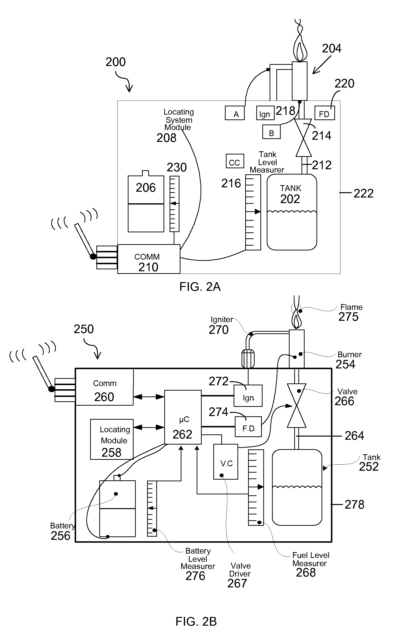 Standalone flame effect