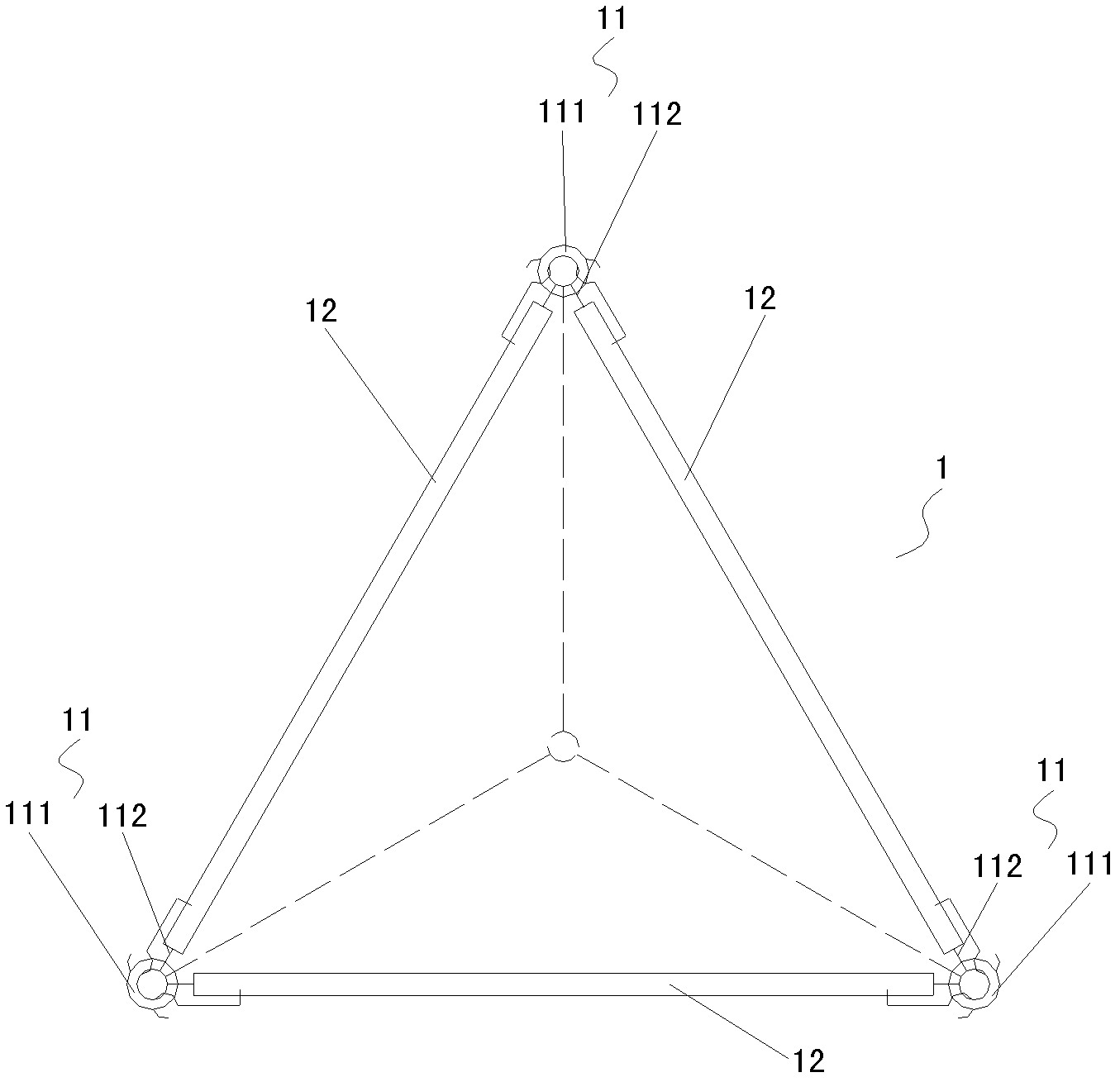 Tent framework capable of being folded and assembled and tent thereof