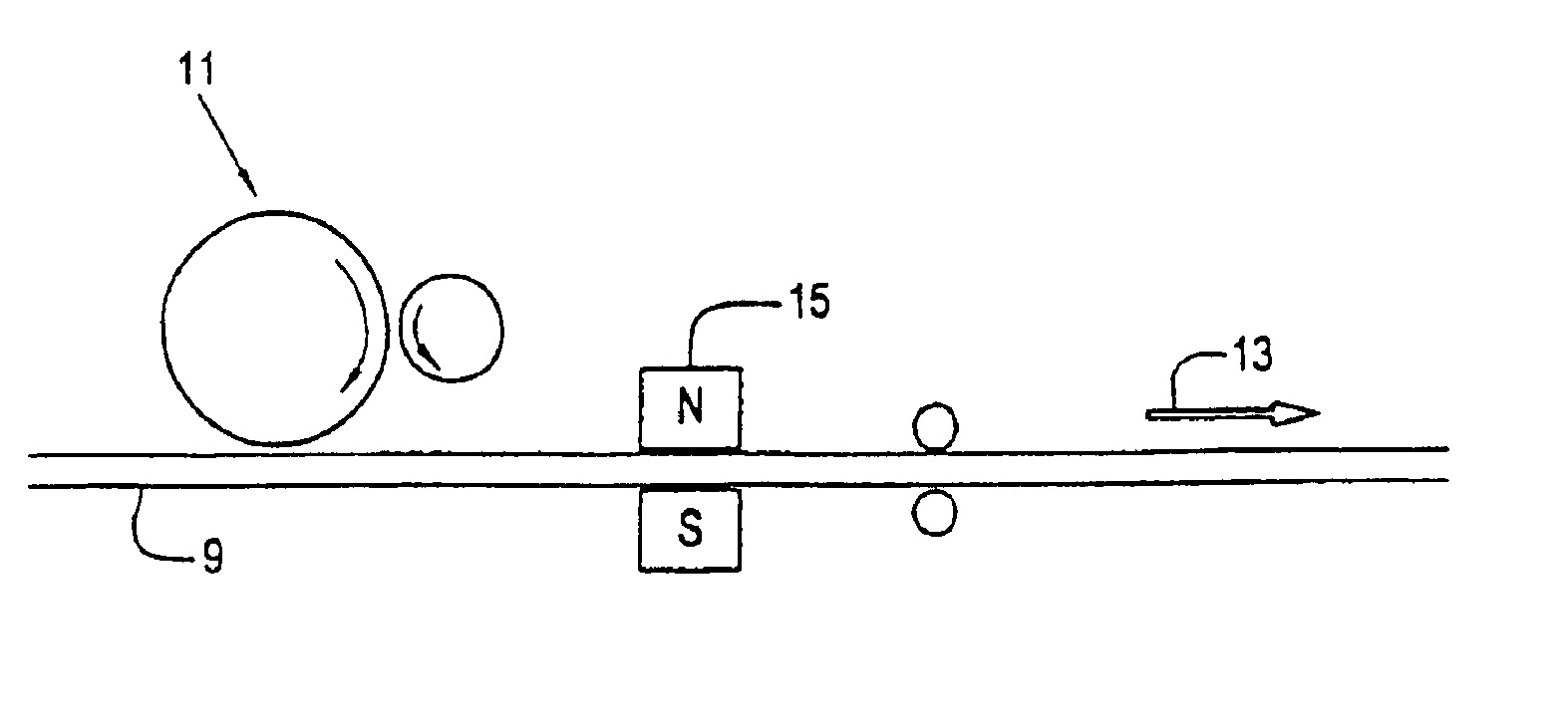 Apparatus and method for making a magnetic coated medium, and a coated medium therefrom