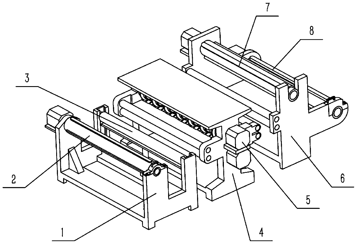 Automatic textile fiber cloth dividing and cutting machine