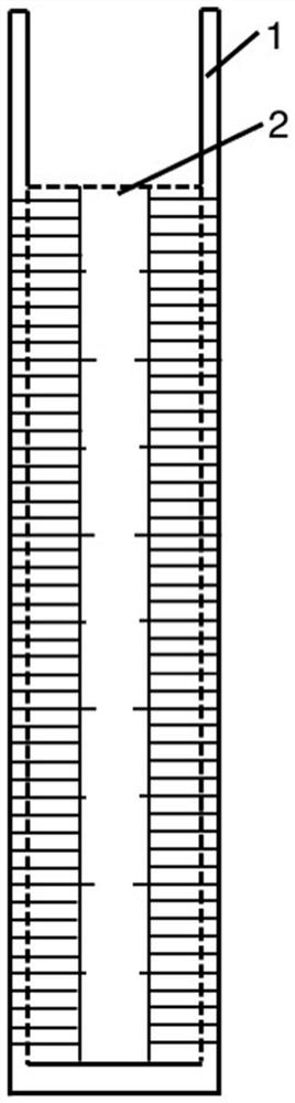 Gravity adsorption type test rod for rapidly detecting content of chloride ions in sandstone material, preparation method and application thereof