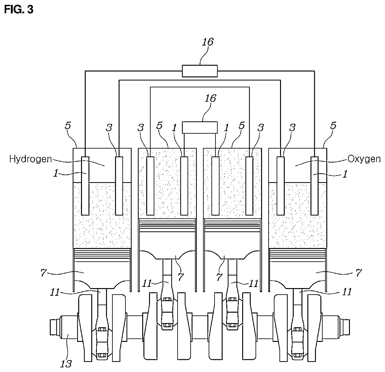 Alkaline water electrolysis system