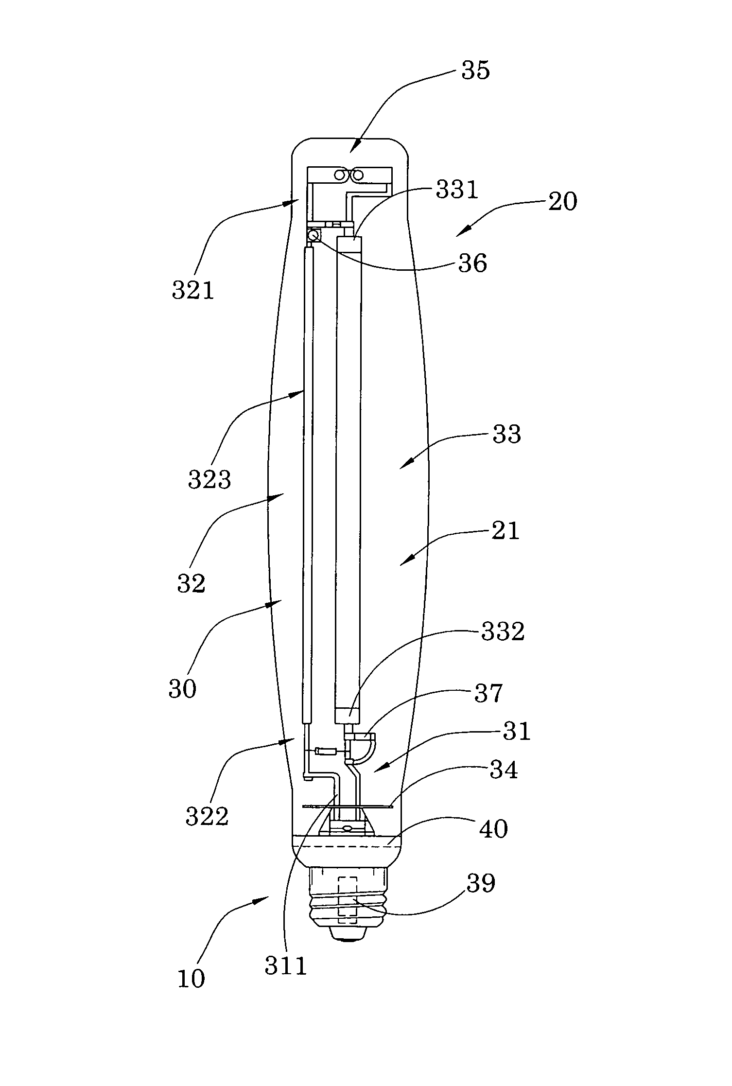 High pressure sodium lamp