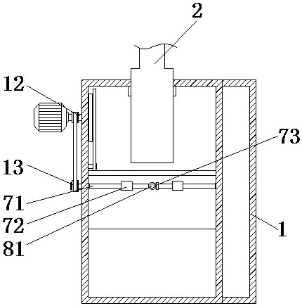 Cooling liquid circulating scrap removing device for machining