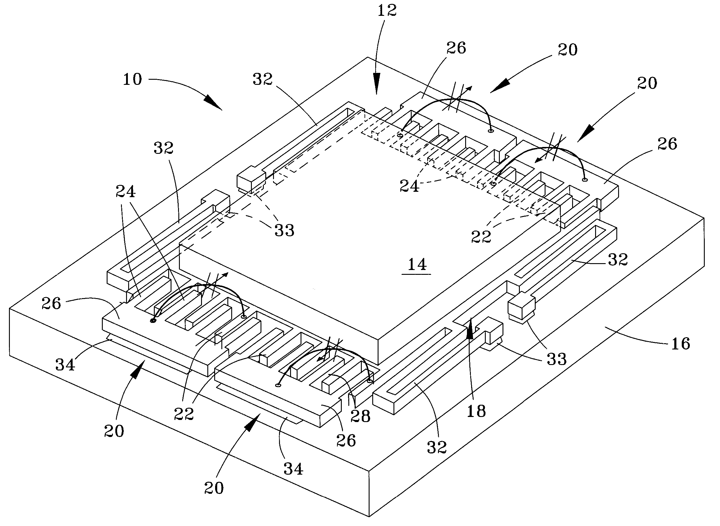 Integrated sensor and circuitry and process therefor