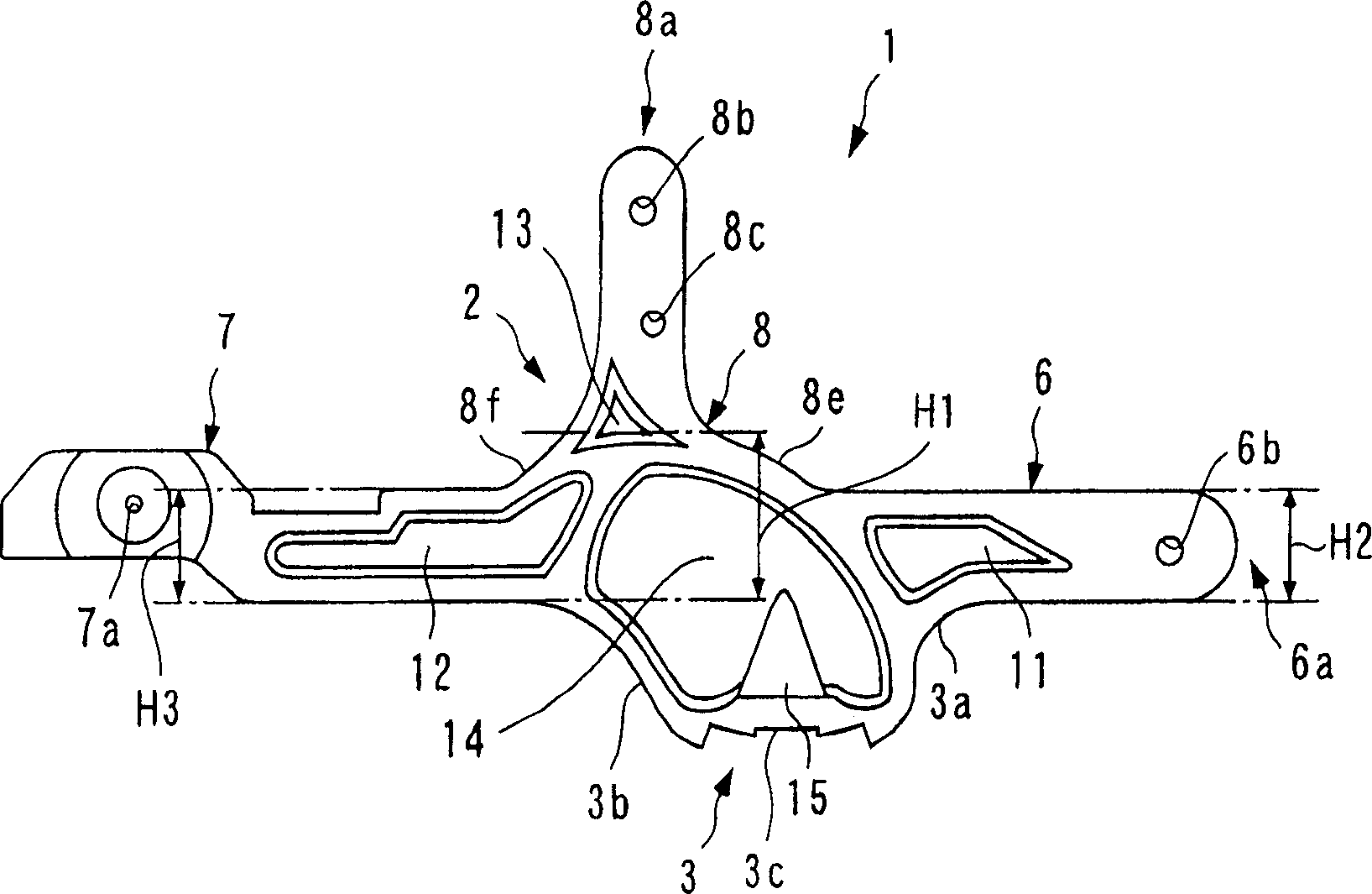 Action part for piano