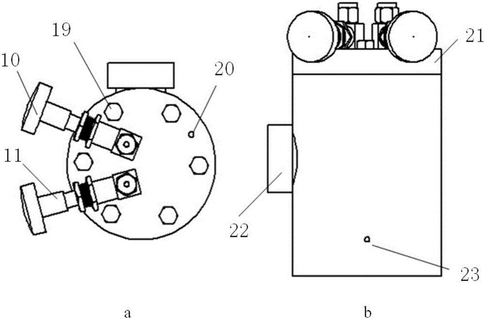 Variable-volume pressure fixing device and method for measuring solubility of gas in liquid