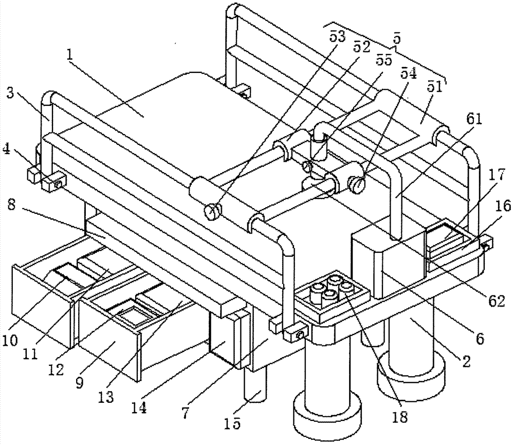 Multifunctional medical diagnosis and treatment device for internal medicine rehabilitation