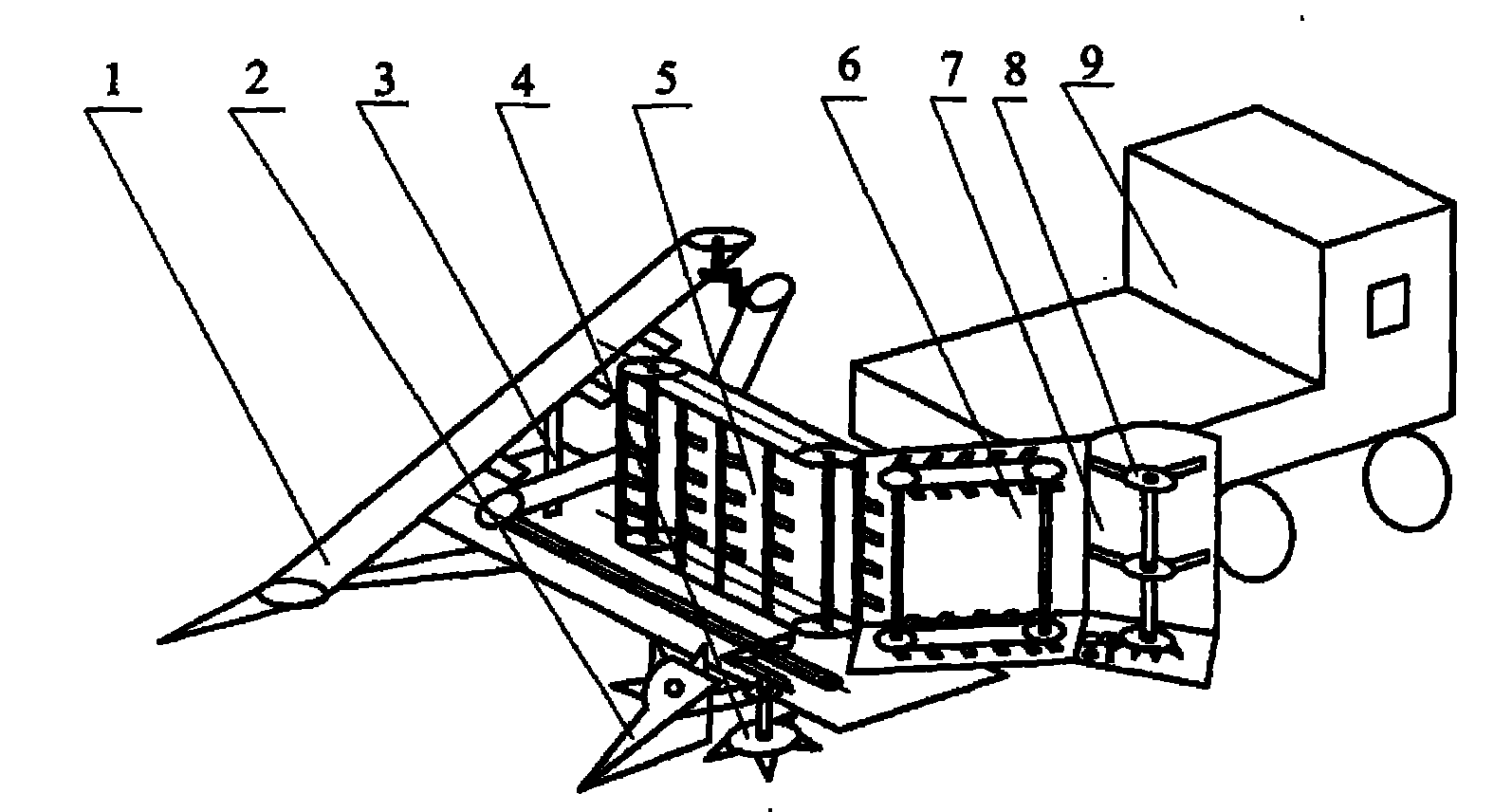 Ramie combine harvester