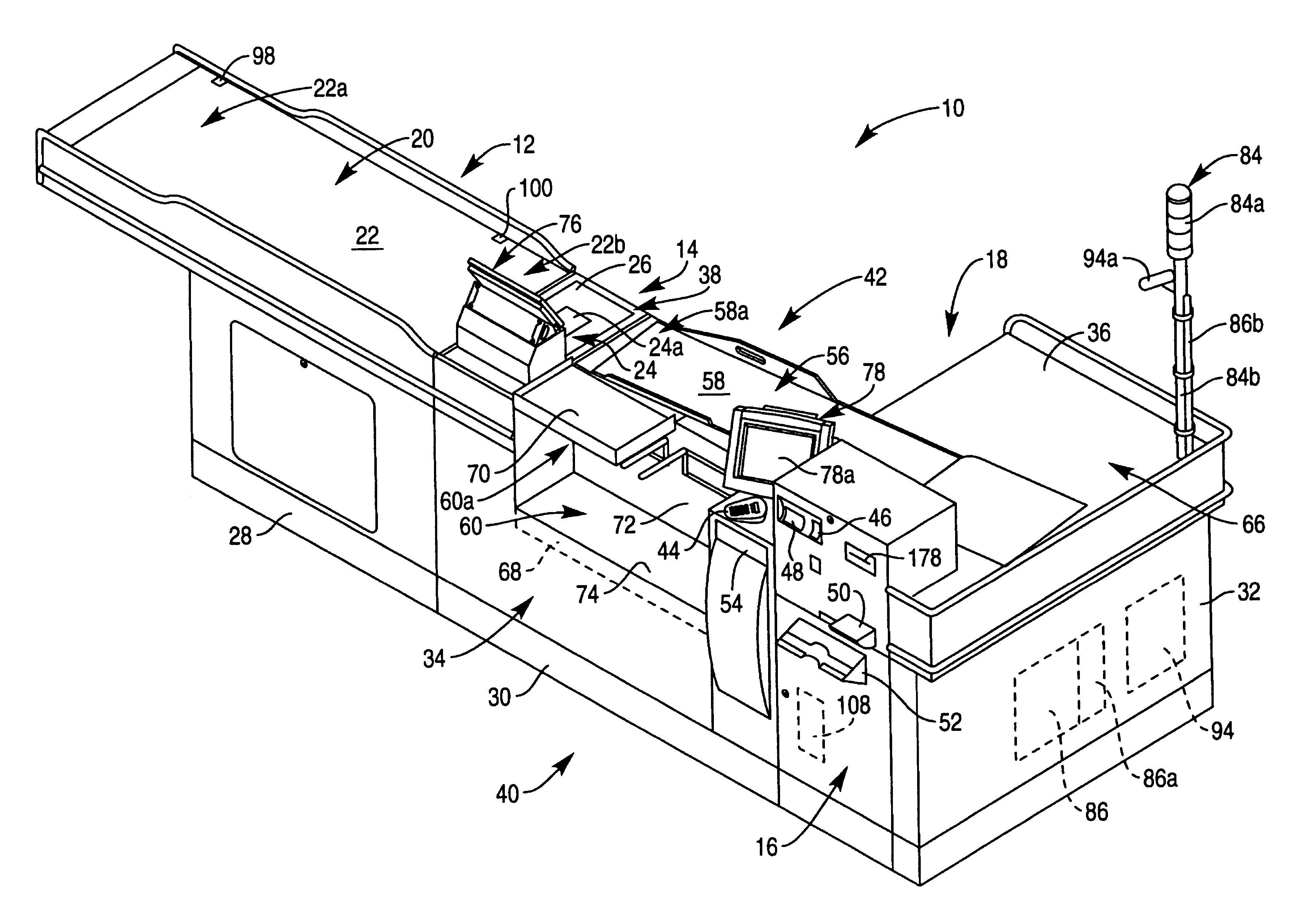 Apparatus and method for operating a checkout system having a display monitor which displays both transaction information and customer-specific messages during a checkout transaction