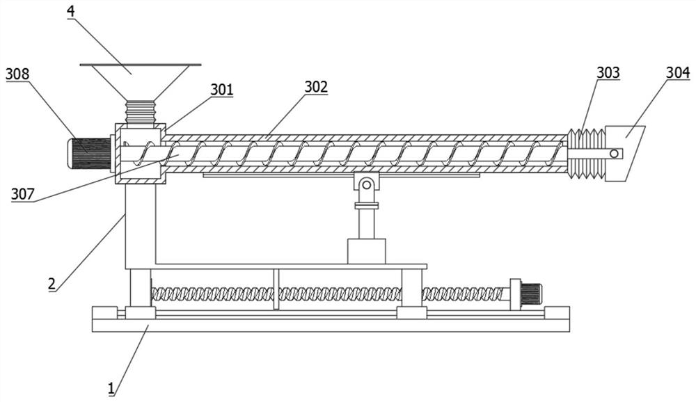 Central feeder for gypsum bin and feeding method