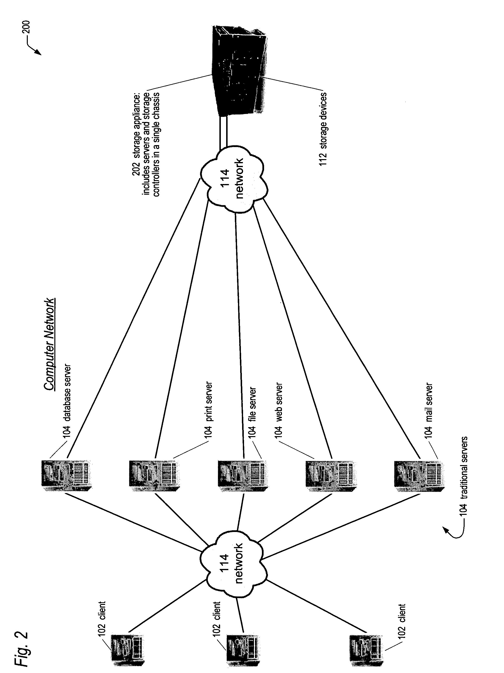 Application server blade for embedded storage appliance