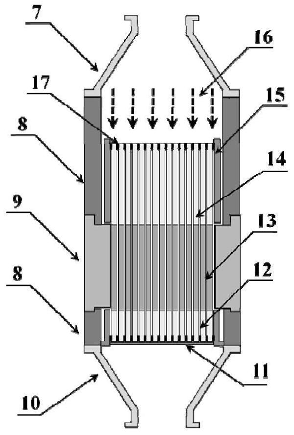 Laser amplification device and laser capable of realizing high-power structured light field laser output