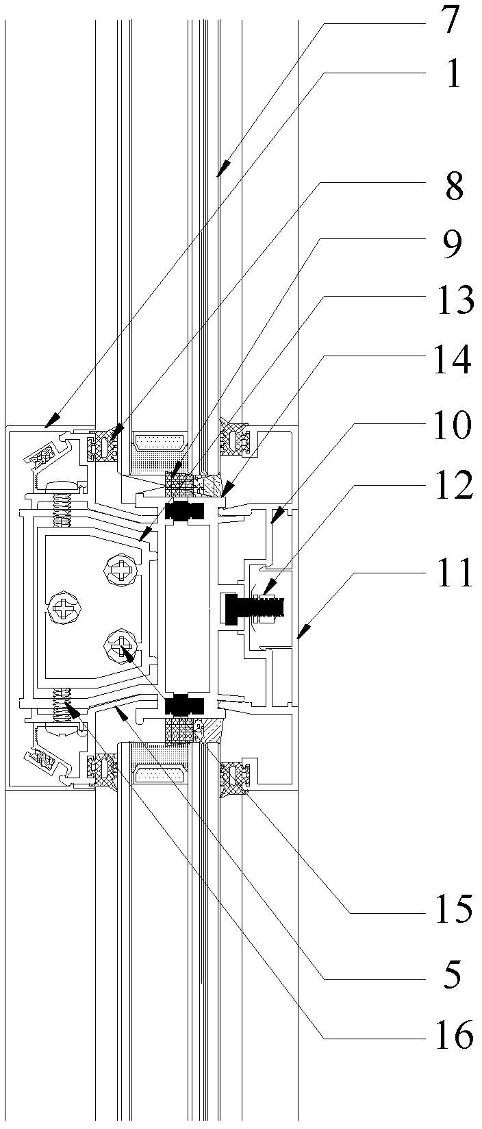 Exposed-frame curtain wall structure capable of being maintained and replaced indoors