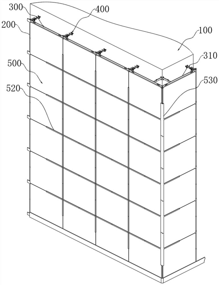 Energy-saving and convenient-to-adjust assembly type dry-hanging wall surface