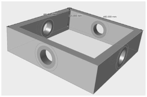 Gimbal ring structure lightweight design method suitable for additive manufacturing forming technology