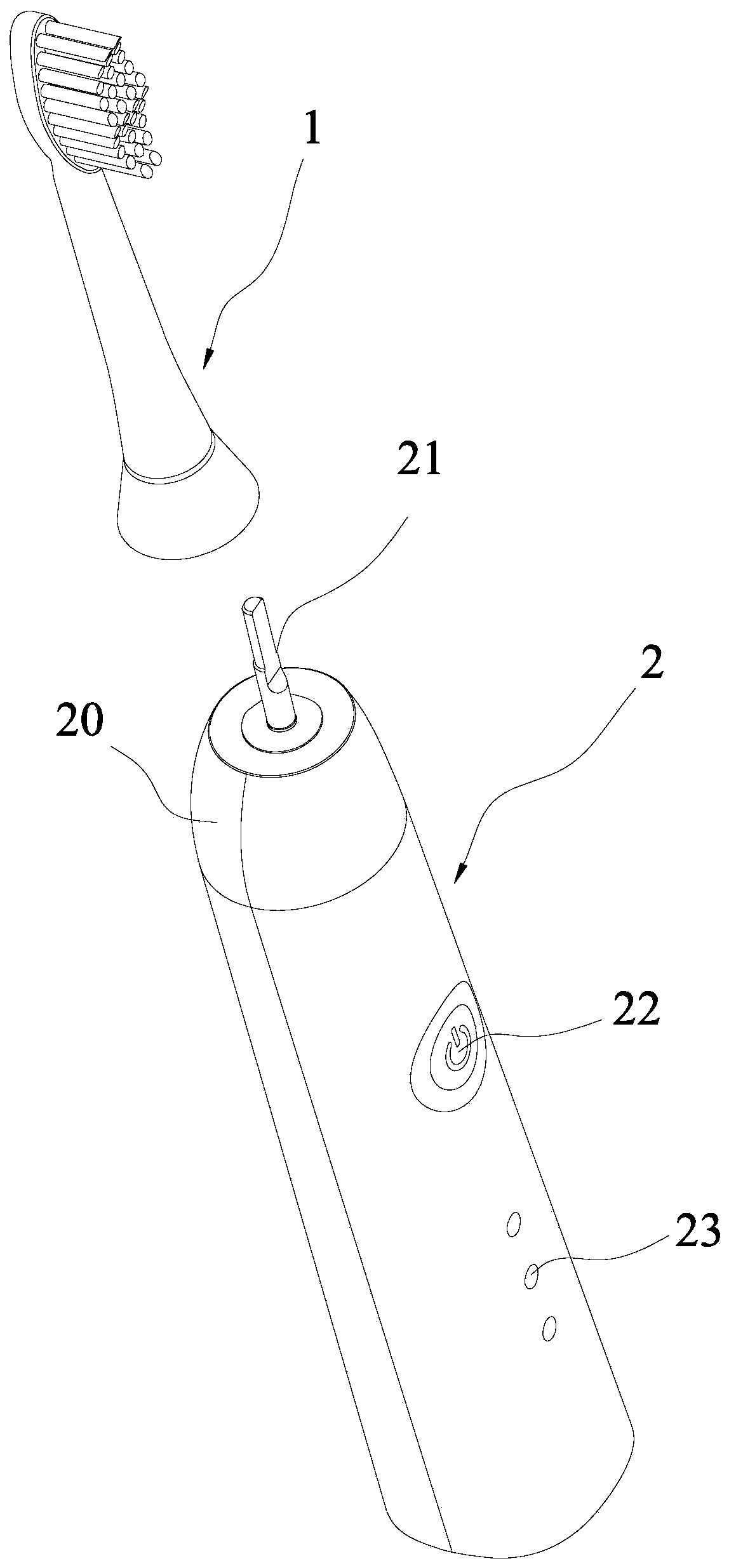 Handle assembly and electric toothbrush