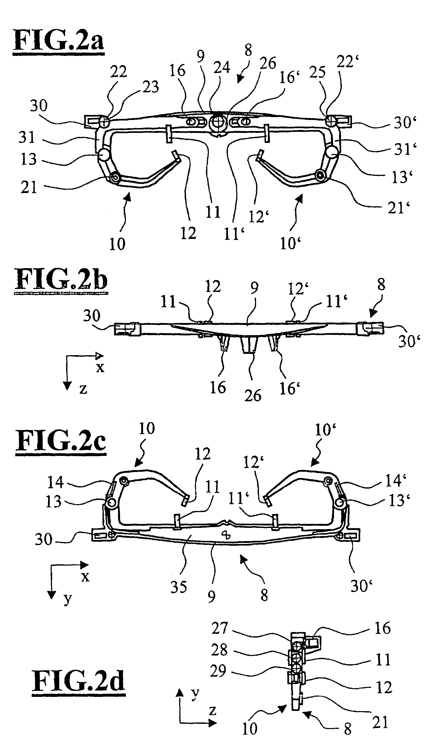 Measuring brace and arrangement and method for determining the forward angle of inclination of a spectacle frame