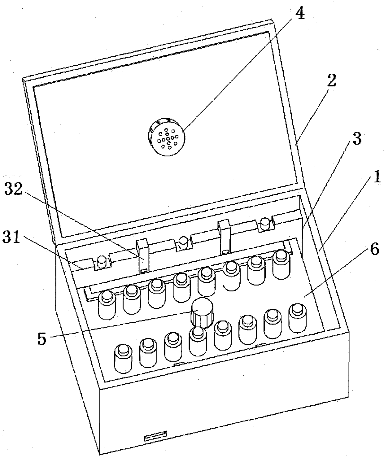 Gynaecological sterile specimen storage box