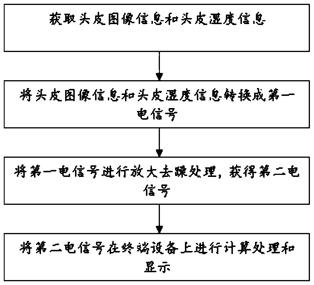 Graphene-based handheld hair follicle detection method and equipment thereof