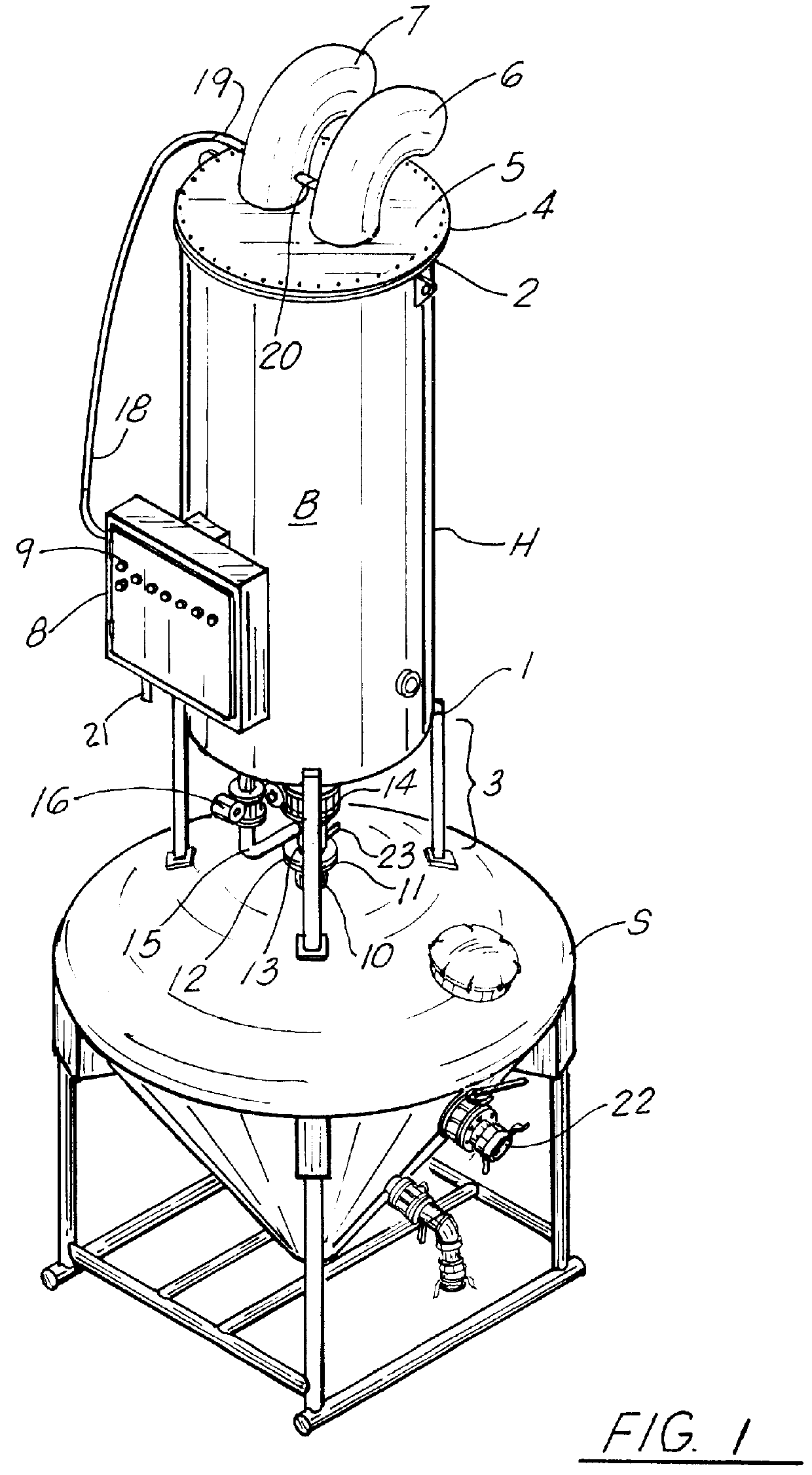 System for depressurizing, filtering, and noise suppression of high pressure pneumatic vessels